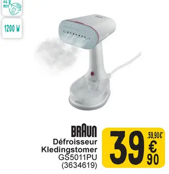 Aanbieding: Défroisseur Kledingstomer GS5011PU