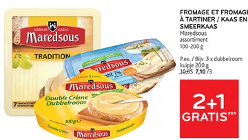 Offre: FROMAGE ET FROMAGE À TARTINER / KAAS EN SMEERKAAS