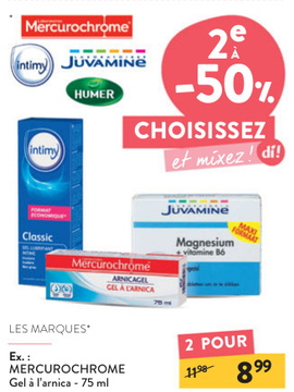 Offre: MERCUROCHROME Gel à l'arnica