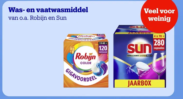 Promotie: Was- en vaatwasmiddel