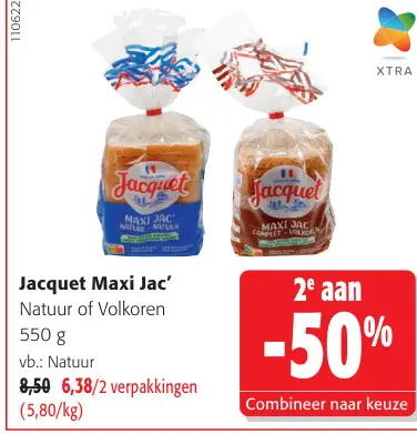 Promotie: Jacquet Maxi Jac' natuur of volkoren