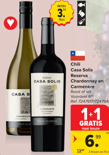 Promotie: Chardonnay en Carménère