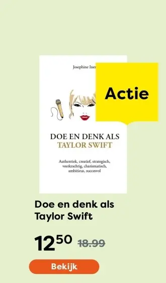 Aanbieding: Boek - Doe en denk als Taylor Swift