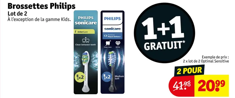 Offre: Brossettes Philips