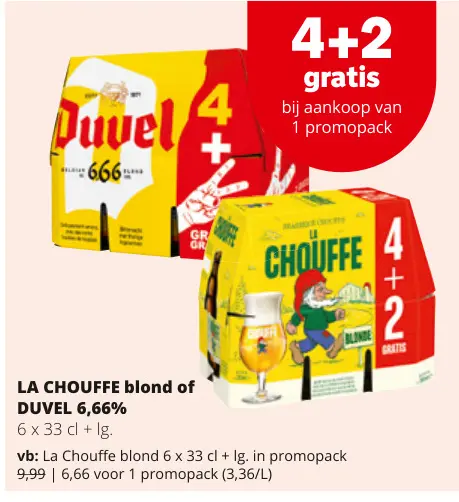 Promotie: LA CHOUFFE blond of DUVEL