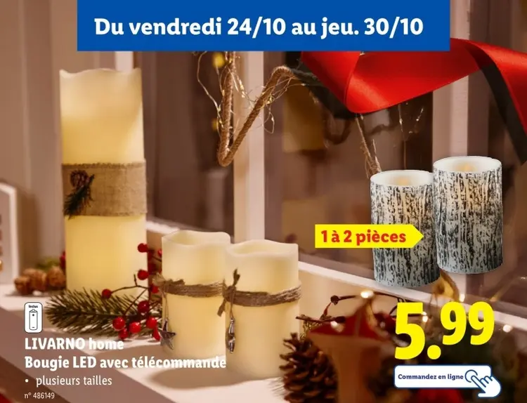 Offre: Bougies LED avec télécommande