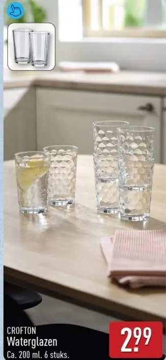 Aanbieding: Waterglazen