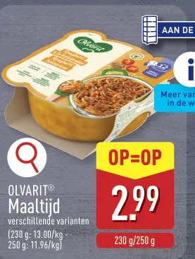 Promotie: Maaltijd