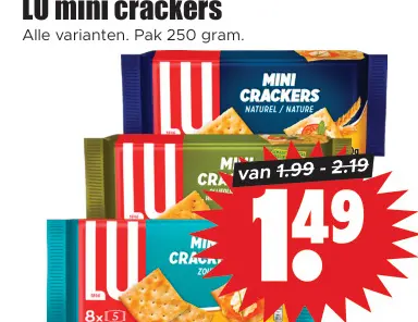 Aanbieding: Mini crackers
