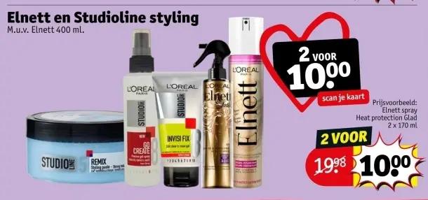 Aanbieding: Elnett en Studioline styling