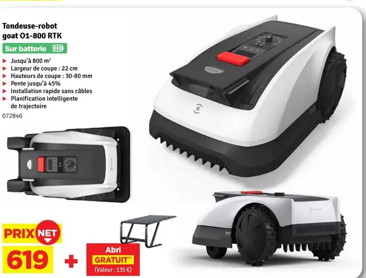 Offre: Tondeuse-robot goat 01-800 RTK
