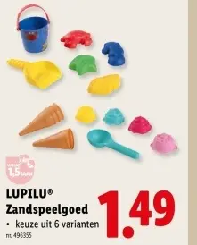 Promotie: Zandspeelgoed