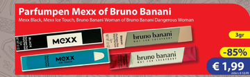 Aanbieding: Parfumpen Mexx of Bruno Banani