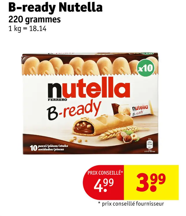 Offre: B-ready Nutella