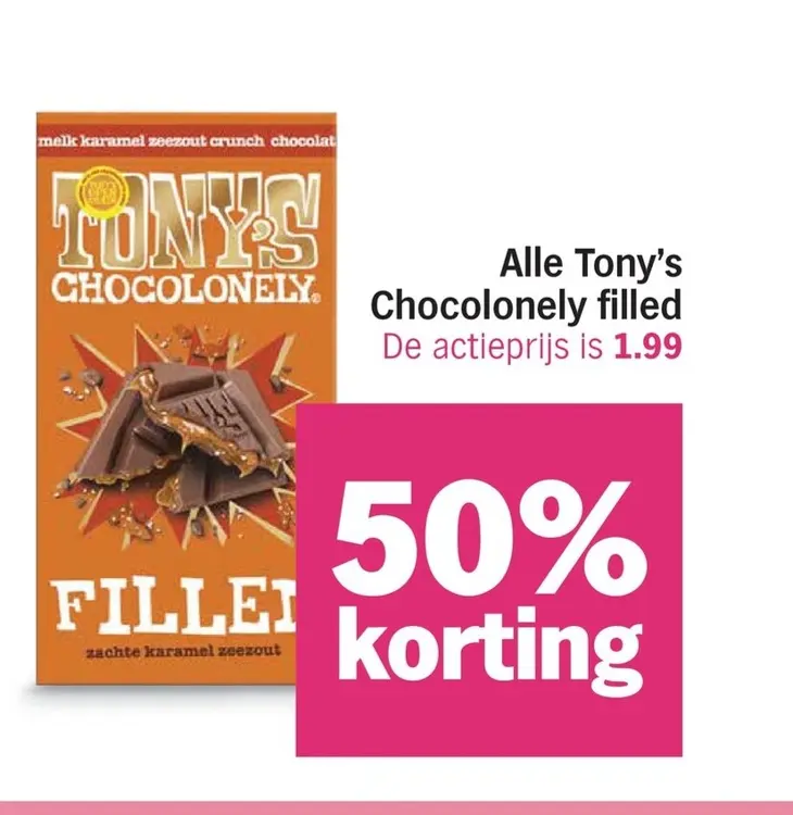 Aanbieding: Alle Tony's Chocolonely filled