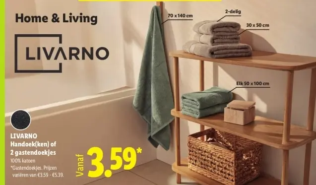 Aanbieding: Handoek(ken) of 2 gastendoekjes