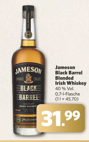 Aanbieding: Black Barrel Blended Irish Whiskey