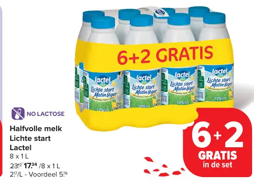 Aanbieding: Halfvolle melk Lichte start