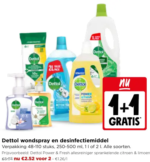 Promotie: Wondspray en desinfectiemiddel