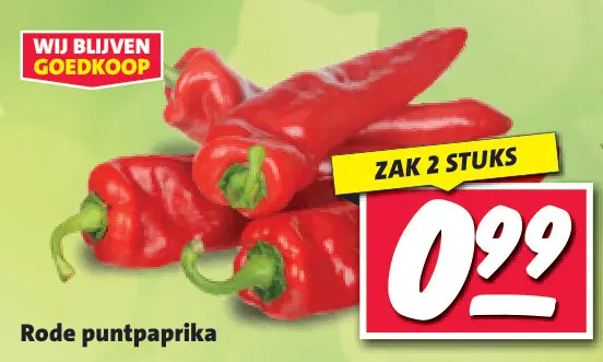 Aanbieding: Rode puntpaprika