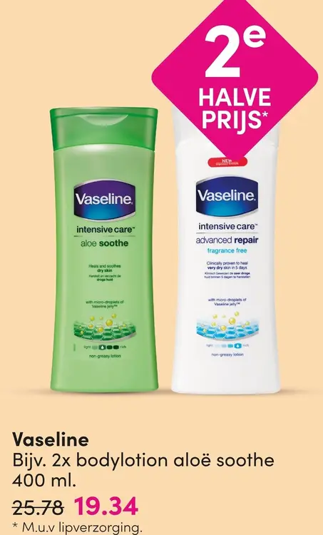 Aanbieding: Vaseline bodylotion aloë soothe