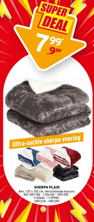 Promotie: Sherpa plaid