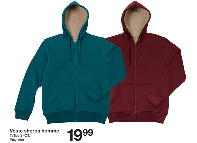 Offre: Veste sherpa homme