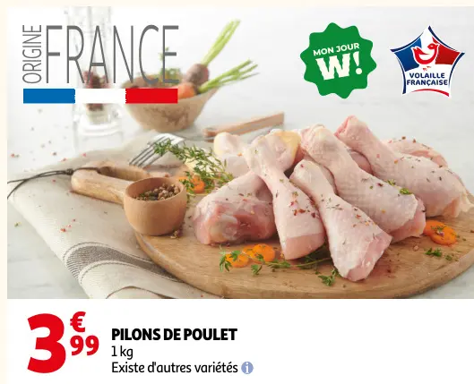Offre: Pilons de poulet