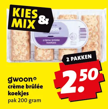 Aanbieding: Crème brûlée koekjes