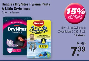 Aanbieding: Huggies DryNites Pyjama Pants & Little Swimmers