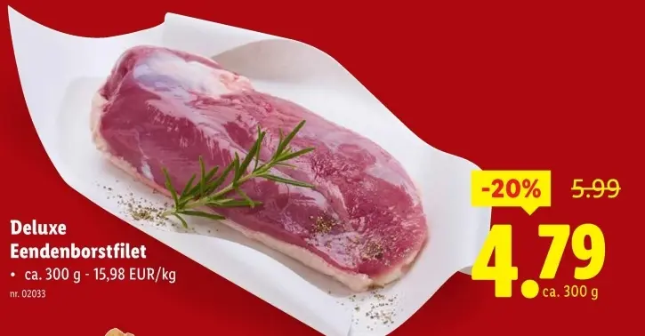 Promotie: Eendenborstfilet