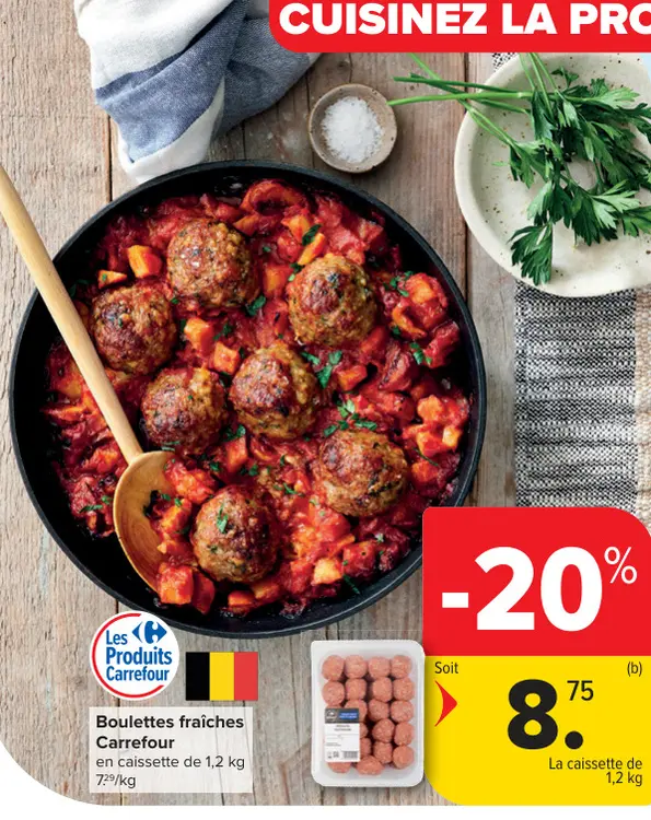 Offre: Boulettes fraîches