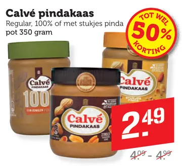Aanbieding: Calvé pindakaas