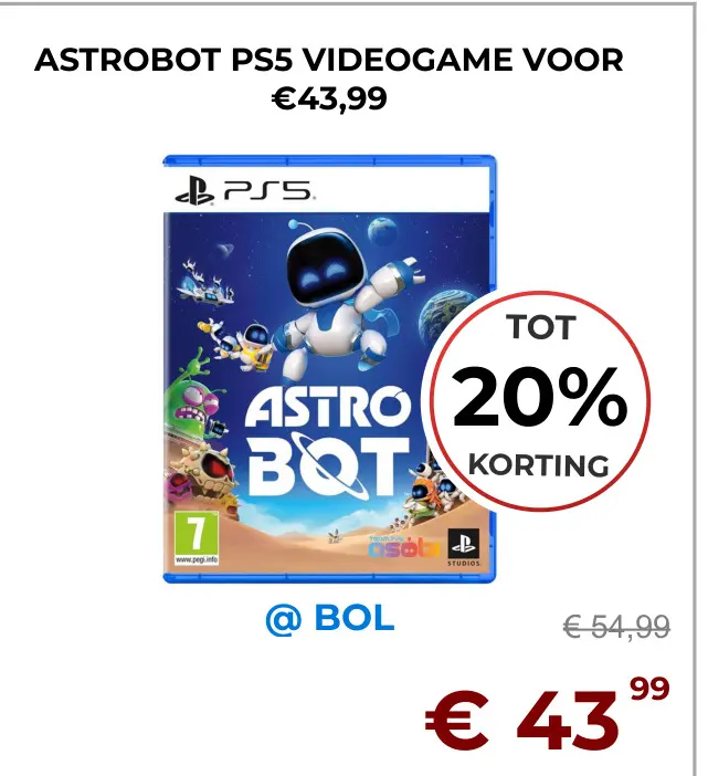 Aanbieding: Astrobot ps5 videogame
