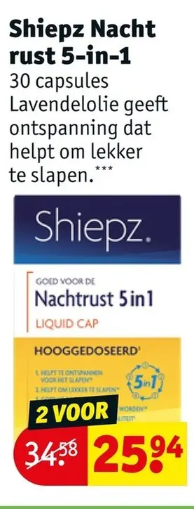 Aanbieding: Shiepz Nacht 5-in-1