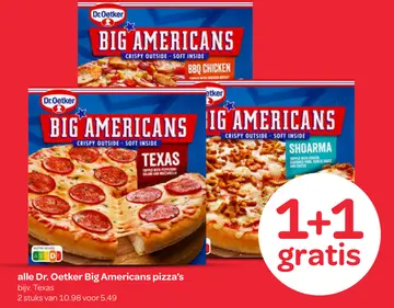 Aanbieding: Dr. Oetker Big Americans pizza's
