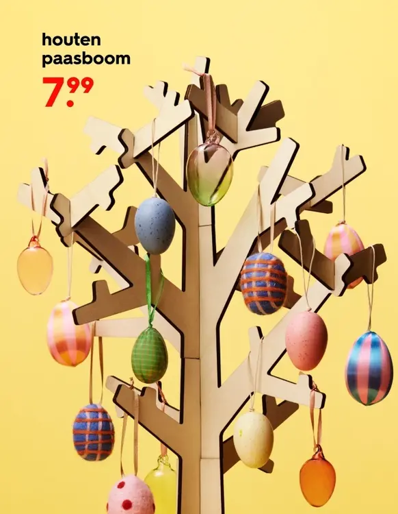 Aanbieding: houten paasboom