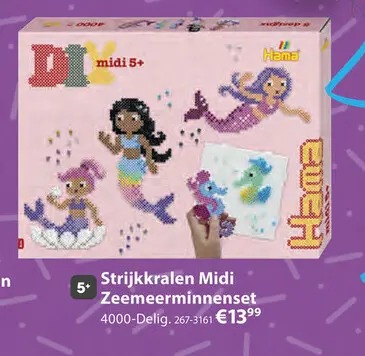 Aanbieding: Strijkkralen Midi Zeemeerminnenset