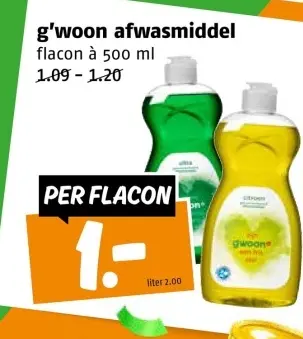 Aanbieding: afwasmiddel