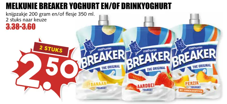 Aanbieding: Breaker yoghurt en/of drinkyoghurt
