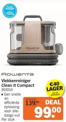 Aanbieding: Vlekkenreiniger Clean It Compact IN3010