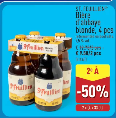 Offre: Bière d'abbaye blonde