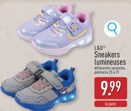 Offre: Sneakers lumineuses