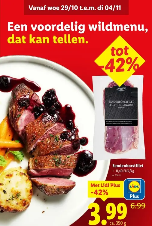Aanbieding: Eendenborstfilet