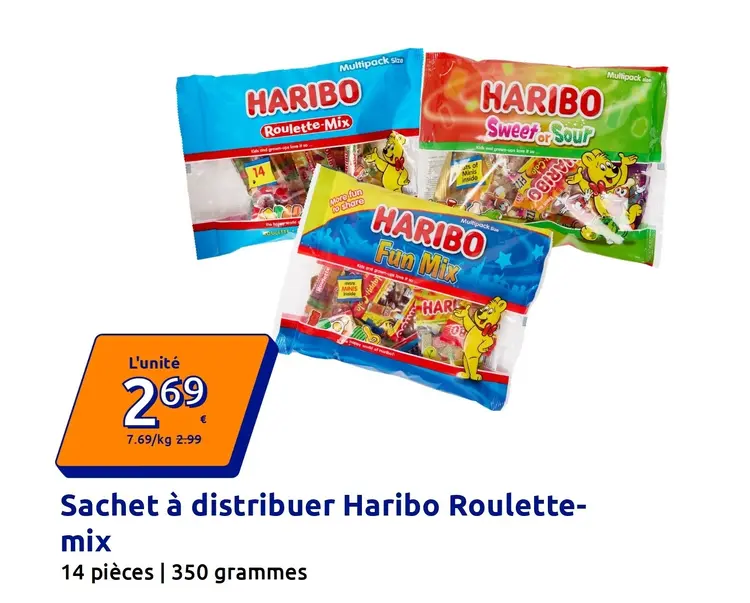 Offre: Sachet à distribuer Haribo Roulette-mix