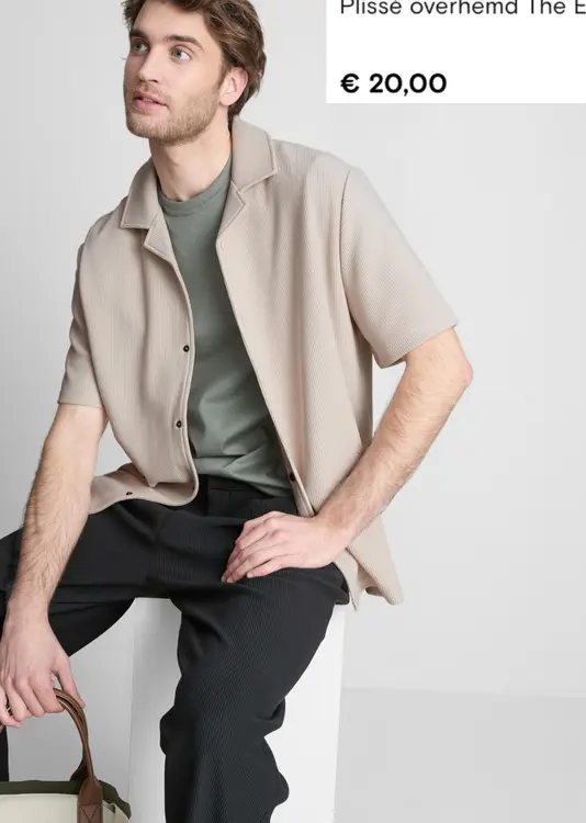 Promotie: Plissé overhemd The Edit