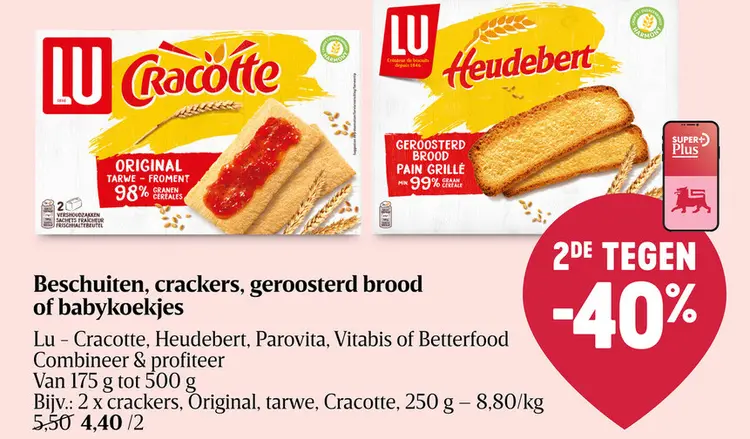 Promotie: Beschuiten, crackers, geroosterd brood of babykoekjes