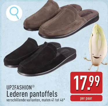 Promotie: Lederen pantoffels