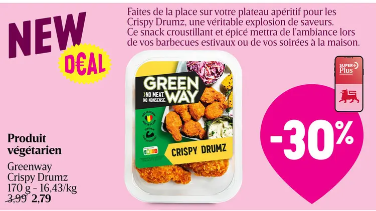Offre: Produit végétarien