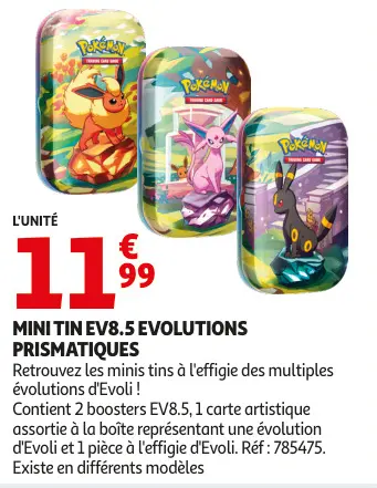 Promotie: Mini tin ev8.5 evolutions prismatiques